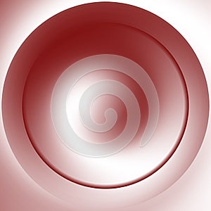 Circular color gradient. Shades of red and white. Unusual minimalistic background. Cover design, banner. EPS vector