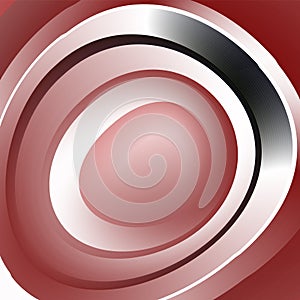 Circular color gradient. Shades of red and white. Unusual minimalistic background. Cover design, banner. EPS vector