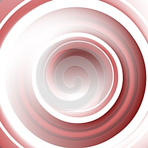 Circular color gradient. Shades of red and white. Unusual minimalistic background. Cover design, banner. EPS vector