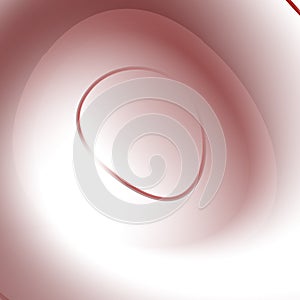 Circular color gradient. Shades of red and white. Unusual minimalistic background. Cover design, banner. EPS vector