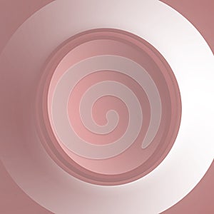 Circular color gradient. Shades of red and white. Unusual minimalistic background. Cover design, banner. EPS vector