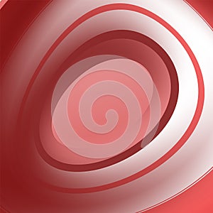 Circular color gradient. Shades of red and white. Unusual minimalistic background. Cover design, banner. EPS vector