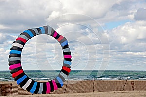 Circular colorful kite