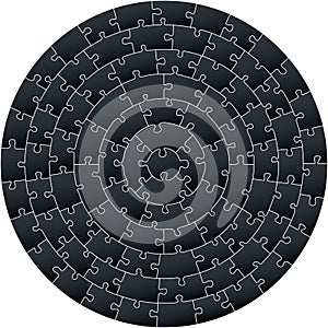 Circular complex puzzle