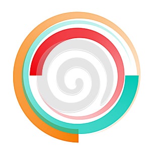 Circular, concentric element. Abstract circle. Preloader, crosshair, buffer shape