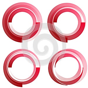 Circular, concentric element. Abstract circle. Preloader, crosshair, buffer shape