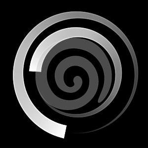 Circular, concentric element. Abstract circle. Preloader, crosshair, buffer shape