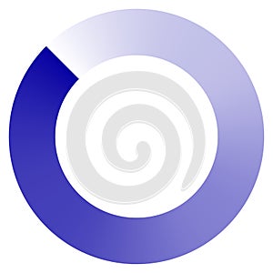 Circular, concentric element. Abstract circle. Preloader, crosshair, buffer shape