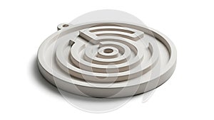 Circular 3D Maze Puzzle - Problem Solving Concept