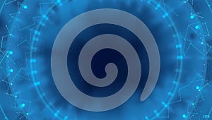 Futuristic Blue Digital Network Design