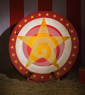 Circular disc with star