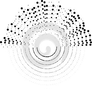 circular rays only half circle irregular rays