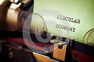 Circular economy phrase