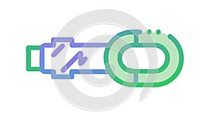 Circular Energy Flow Icon, vector design Generative AI