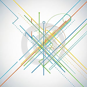 Circular forms are integrated into the design, adding complexity