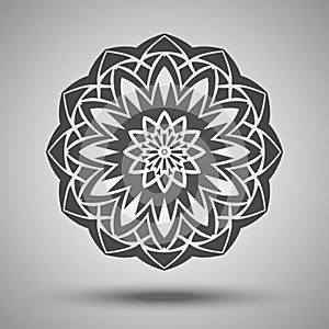 Circular geometric ornamet.