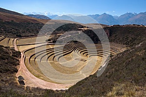 Kruhový zelený inka terasy z v posvätný údolie najbližšie 