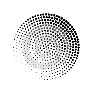 Circular halftone patterns vector