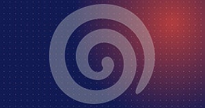 circular and hexagonal HUD technology element moving on grid dots bg.