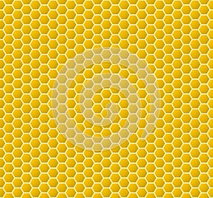 Circular honeycomb background. Seamless pattern. Vector illustration