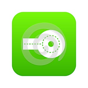 Circular impasse icon digital green