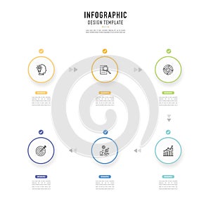 Circular infographic for business presentation