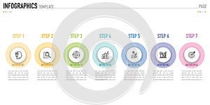 Circular infographic for business presentation