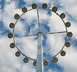 Circular lamp post