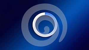 Abstract Blue Circle Loading Animation With Gradient Background