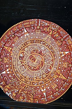 Circular mayan calendar mexico