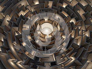 Circular maze 3d