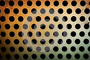 Circular metal grill texture