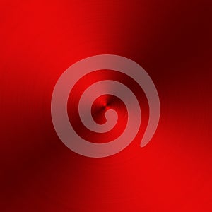 Circular metallic texture. Steel red shiny background