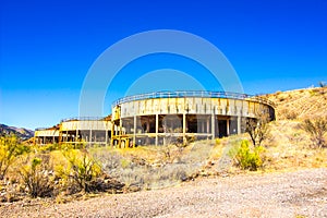Circular Mining Structures In Bisbee, Arizona