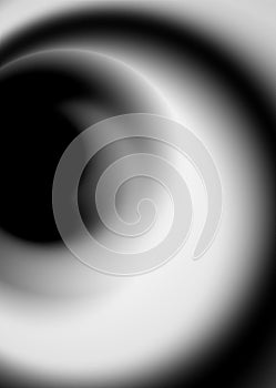 Circular monochrome gradient. Unusual minimalistic background. Cover design, banner. EPS vector