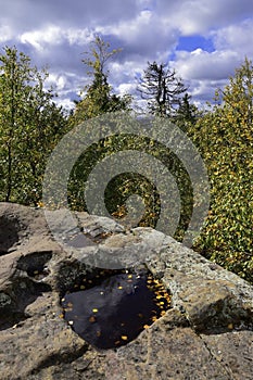 Circular notches on the upper surface of the megaliths of the Kamenny Gorod tract Devil`s fortified settlement
