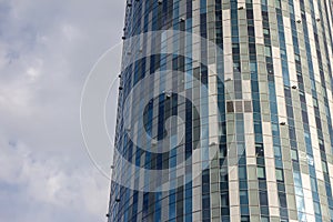 Circular office building facade