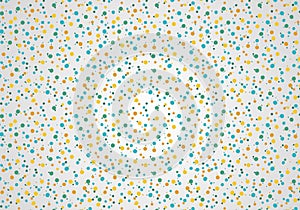 Circular ornament. Pattern of dots, particles, molecules, fragments.