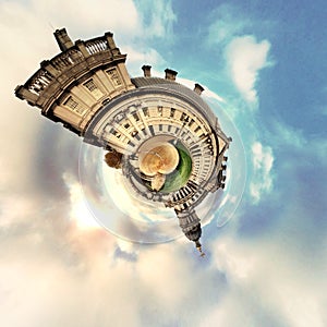 Circular Panorama of London`s most famous attractions