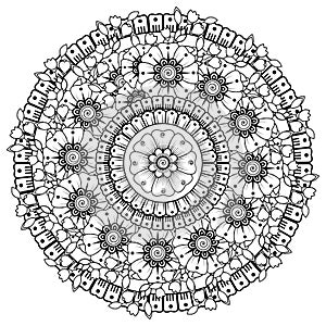 Circular pattern in the form of mandala