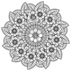 Circular pattern in the form of mandala