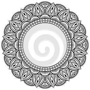 Circular pattern in the form of a mandala