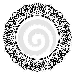 Circular pattern in the form of a mandala