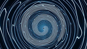 The background is dark enhancing the luminosity of the lines