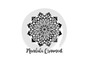 Circular pattern mandala art decoration element