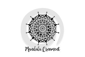 Circular pattern mandala art decoration element
