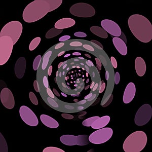 Circular pattern pink circles