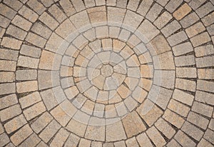 Circular Paving stone pattern