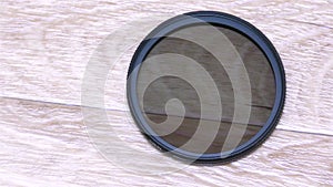 Circular polarizer filter for camera lens