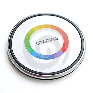 Circular progress loading bar icon